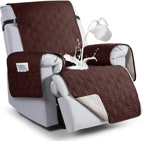 Vista 20 de VANSOFY Fundas 100% impermeables para sillas reclinables, funda antideslizante para silla reclinable para perros, protector de muebles, funda