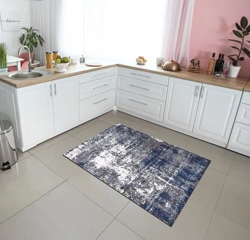 Vista 17 de Keen Home Design Alfombras de Área - 2x3 Que No Se Desprenden, Alfombras Abstractas para Cocina, Sala de Estar, Dormitorio, Comedor, Entrada Negro