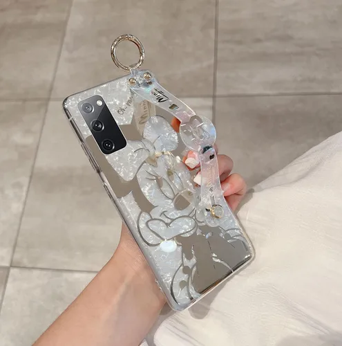 Vista 6 de Funda para Galaxy S20 con Banda de Muñeca y Soporte Ultra Delgada IMD Patrón de Animales Resistente a Golpes Funda con Soporte de Protección