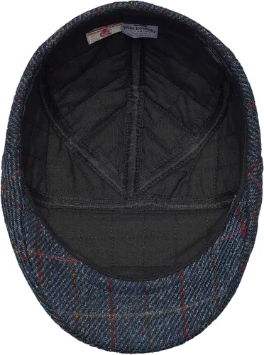 Vista 4 de Sterkowski Ivy Five Harris Tweed Gorra plana para hombre y mujer Clásico elegante cálido 5 paneles Ivy