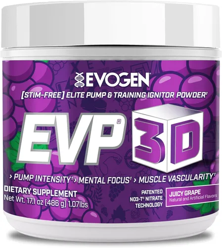 Vista 11 de Evogen EVP-3D Stim-Free Pre-Workout BlackBerry Lemonade 40 porciones