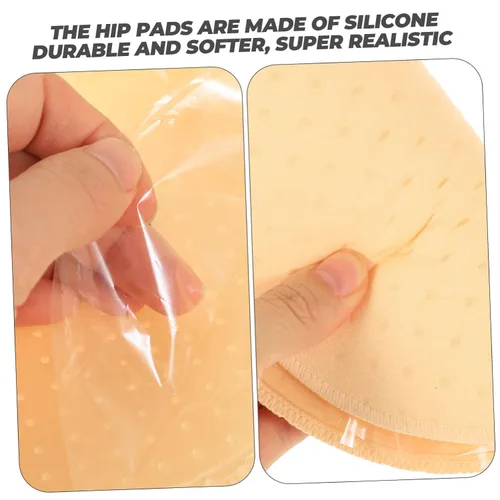 Vista 9 de Mobestech 4 almohadillas autoadhesivas de silicona acolchadas falsas para realzar los glúteos, accesorios para niñas, ropa moldeadora, lencería