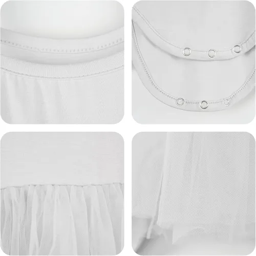 Vista 5 de Miipat Baby Girl Rompers Dress Summer Sleeveless Newborn Onesie Outfit Layered Tulle Infant Tutu Dress