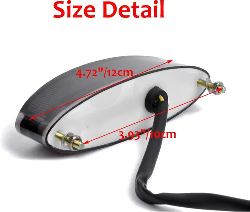 Vista 4 de Luz trasera de freno y funcionamiento de motocicleta de 12V 28 LED, luces de matrícula compatibles con motocicleta Cruiser, ATV, Banshee Warrior YFZ