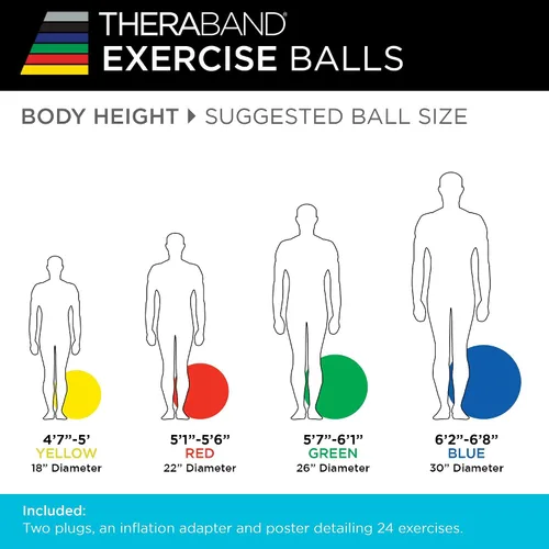 Vista 7 de THERABAND Standard Exercise Ball