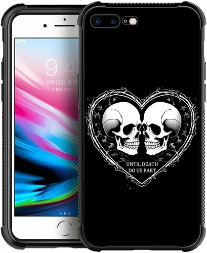 Vista 25 de Funda compatible con iPhone 8 Plus, diseño de elefantes africanos para iPhone 7 Plus, diseño de patrón a prueba de golpes, antiarañazos, carcasa