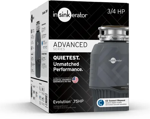 Vista 11 de InSinkErator EVOLUTION 0.75HP 3/4 HP, Advanced Series EZ Connect - Eliminación de basura de alimentación continua para alimentos y residuos