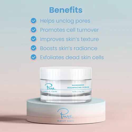 Vista 5 de MicroDerm Exfoliante Exfoliante Cristales Pulidos En Casa MicroDermoabrasión Vitamina A y E Squalane