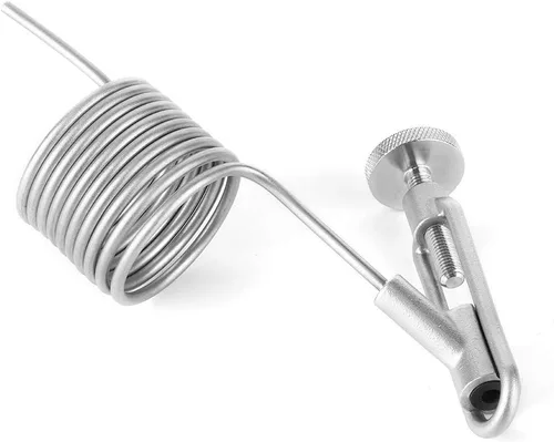 Vista 7 de 304 Stainless Steel Sampling Coil Defoamer,Beer Brewing Sampling Valve Coil Defrother Homebrew Fermenter Accessory Silver