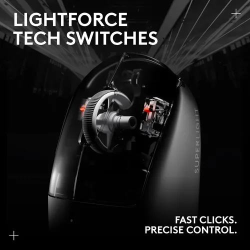 Vista 5 de Logitech G PRO X Superlight 2 SE - Mouse inalámbrico para juegos, 2.12 oz de grado profesional con 5 botones programables, sensor DPI de 44 K, 888+