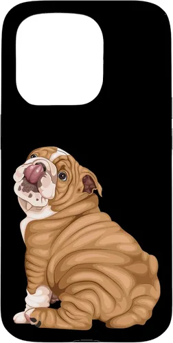 Vista 14 de Funny Puppy Art Illustration English Bulldog Owner Case para iPhone 17