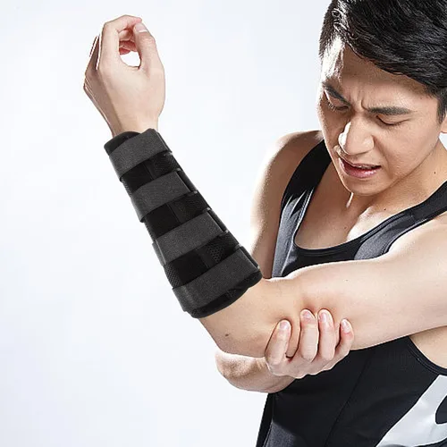 Vista 7 de KICHOUSE Breathable Elbow Brace Splint for Cubital Tunnel Support, Adjustable Arm Immobilizer for Injury, Elbow Protector for Men and Women, Medium