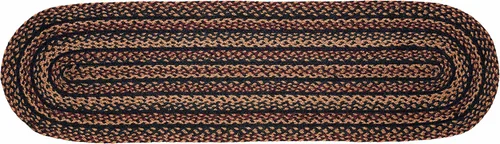 Vista 4 de La colección BlackBerry Premium Trenzada Primitivo, rústico, campestre, estilo granja Yute/algodón 30 días sin riesgo Alfombra