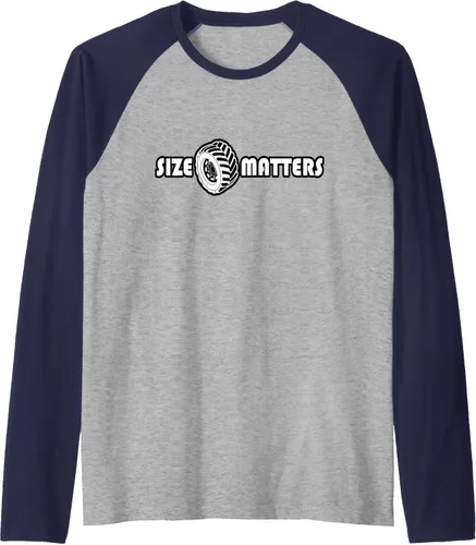 Vista 11 de Size Matters Shirt Tire Car Guy shirt Off Road Raglan Baseball Tee