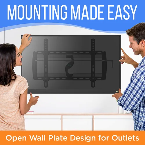 Vista 6 de Pyle Soporte de pared inclinable – Soporte de pared universal resistente para TV de pantalla plana – Monta televisores LED/LOLED y de plasma