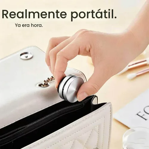 Vista 4 de Altavoz de conducción ósea inalámbrico Mini, altavoz Bluetooth portátil con graves estéreo, absorción magnética, micrófono integrado y radio FM