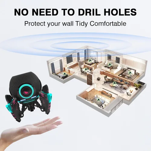 Vista 12 de Soporte para Echo Dot, soporte de mesa decorativo para Echo Dot (4.ª y 5.ª generaciones) o HomePod Mini, el soporte se puede ajustar arbitrariamente