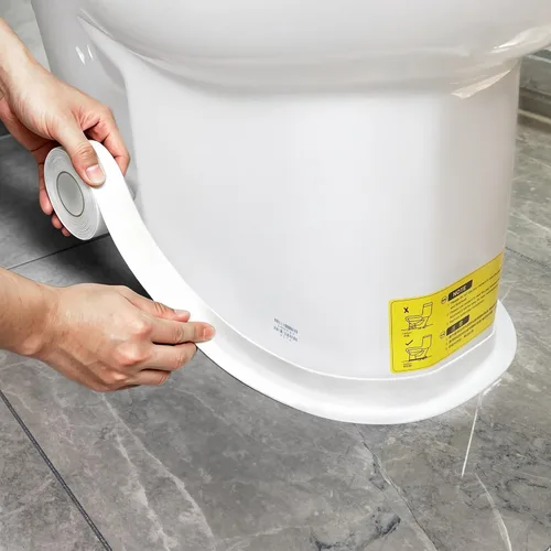 Vista 11 de Cinta de Calafateo Autoadhesiva, Cinta de Calafateo para Baño Tira Selladora Tira de Calafateo, Cinta de Sellado Impermeable de Calafateo para Baño
