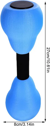 Vista 2 de Alipis 2 mancuernas acolchadas ajustables para mujer, para entrenamiento en la piscina, fitness y entrenamiento en casa, mancuernas de agua ligeras