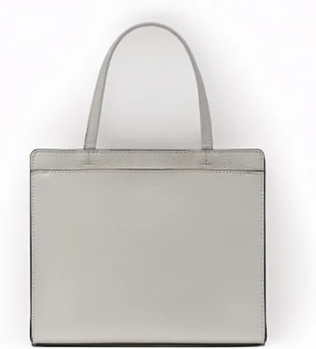 Vista 2 de KARL LAGERFELD Paris Women's Maybelle Solid Satchel Blanco invierno