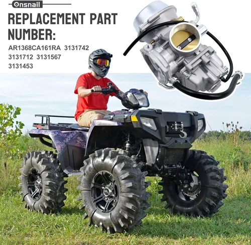 Vista 6 de Carburador para Polaris Sportsman 500 4X4 HO 2001-2005 2010-2012 (solo HO)/Polaris Scrambler 500 4X4 1997-2009/Polaris Worker 500/Polaris ATP 500