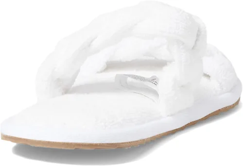 Vista 5 de Barefoot Dreams TowelTerry - Pantuflas trenzadas, sal marina, tamaño pequeño (56)