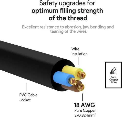 Vista 9 de Fuente de alimentación de repuesto Dewalt N557514, adaptador de corriente de CA HKY para compresor Dewalt compatible con inflador de neumáticos
