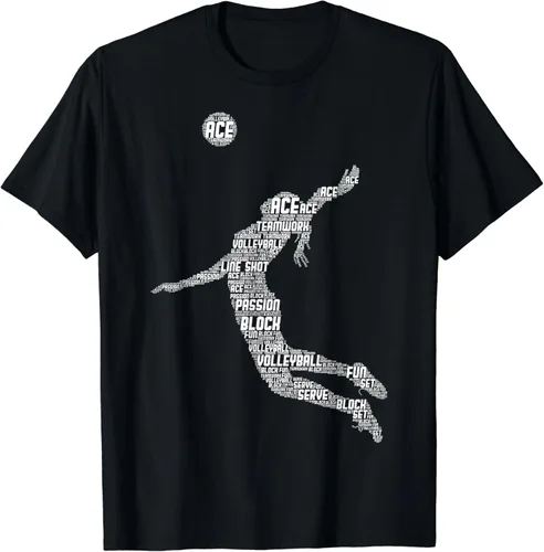 Vista 2 de Camiseta de voleibol para adolescentes y mujeres, Negro