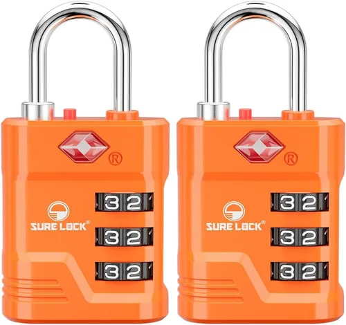 Vista 21 de Cerradura de equipaje aprobada por la TSA SURE LOCK Negro