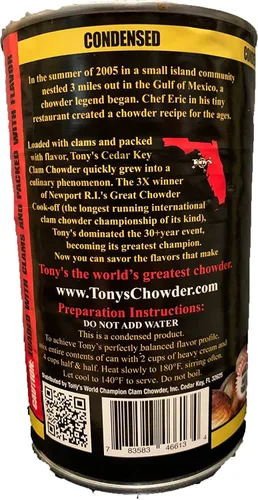 Vista 4 de Tony's Clam Chowder 3 unidades Champion Family/Restaurant Size 51oz (Paquete de 3)