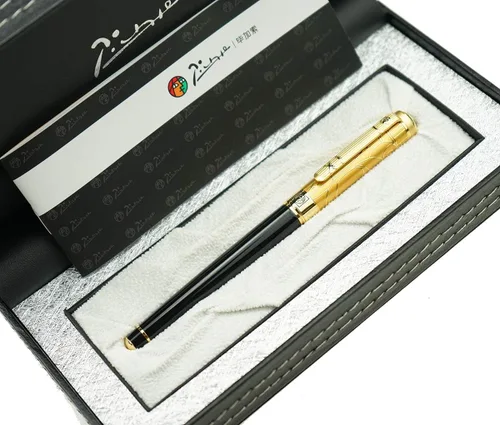 Vista 2 de Picasso 902 Gentleman Collection - Pluma estilográfica de punta mediana con caja original (tapa dorada)