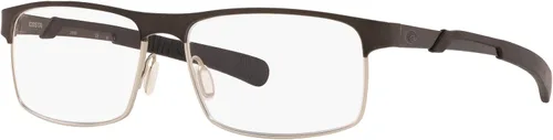 Vista 2 de Costa Del Mar Seamount 200 - Marco rectangular para gafas de prescripción para hombre, Gris cepilladoLente de paladio cepilladodemo, 57 mm