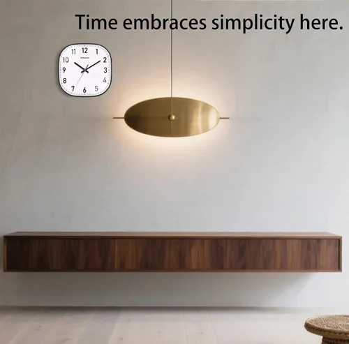 Vista 2 de Reloj de Pared Pequeño, 8 Pulgadas Silencioso Sin Tictac Reloj Operado por Batería, Reloj de Pared Cuadrado Analógico Decorativo para Dormitorio