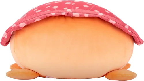 Vista 3 de Squishmallows Original 12 pulgadas Caine la tortuga de cuero naranja con gafas – Peluche oficial Jazwares (tamaño mediano)