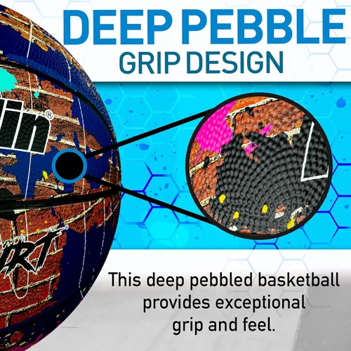 Vista 4 de Franklin - Balón de baloncesto duro para interiores y exteriores, tamaño oficial, 1 unidad