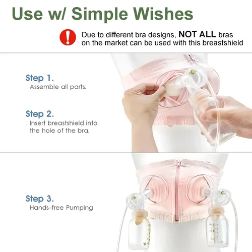 Vista 5 de Protector de pecho de una pieza (0.75 pulgadas, extra pequeño) compatible con extractores de leche Medela