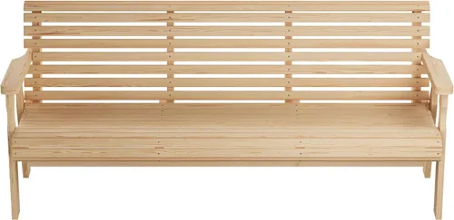 Vista 13 de Amish Casual Banco resistente para exteriores enrollable (5 pies, color roble manchado)