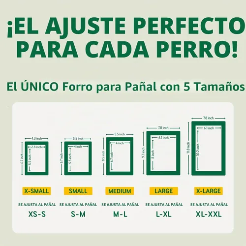 Vista 3 de PAWPANG Forros de pañales para perros, almohadillas elevadoras para perros