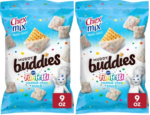 Vista 8 de Chex Mix Muddy Buddies, Mix de aperitivos de galletas OREO y crema, 9 oz