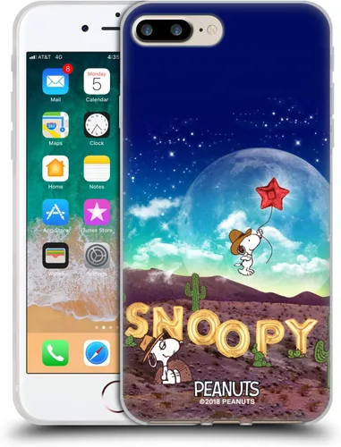 Vista 181 de Head Case Designs Funda de gel con licencia oficial de Peanuts Nebula Cactus Needles Snoopy Space Cowboy [protección de grado militar] compatible
