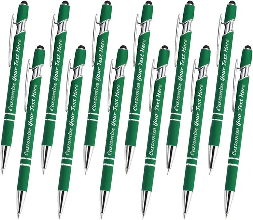 Vista 9 de 12 bolígrafos personalizados a granel, bolígrafos personalizados con grabado personalizado con nombre o texto, regalo ideal de aniversario
