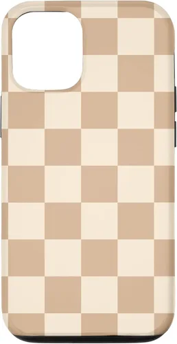 Vista 28 de Light Beige Classic Checkered Big Checkerboard Case for iPhone 17