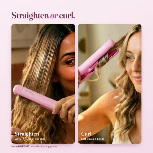 Vista 7 de IZUTECH BTX450 One Inch Styler Algodón Rosa