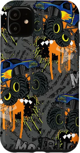 Vista 8 de Funda para iPhone 17 con diseño de Monster Truck Lover para hombres y niños