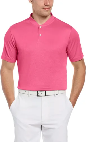Vista 12 de PGA Tour Polo de manga corta piqué para hombre con nuevo cuello casual azul Blossom