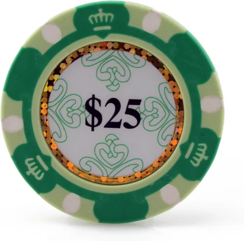 Vista 9 de Versa Games Monte Carlo - Fichas de póquer de arcilla de 0.48 oz de peso, paquete de 50 unidades (elegir colores)