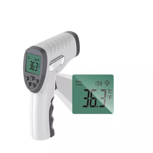 Vista 4 de Termómetro infrarrojo digital para bebé, temperatura corporal, pistola de fiebre, medida para adultos, niños, frente contacto Ir termómetro