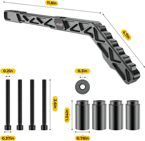 Vista 2 de Asas de agarre de barra trasera compatibles con Wrangler JK 2/4 puertas 2007-2018 Auto Buero Asas de agarre traseras de aluminio sólido
