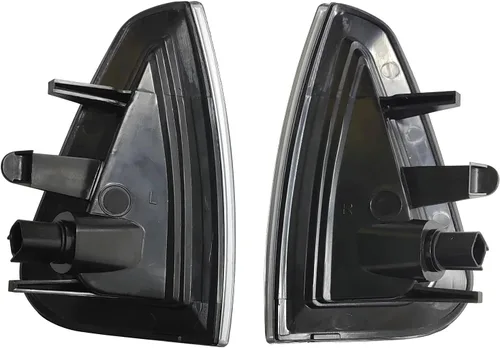 Vista 2 de Conjunto de luz de esquina de señal de giro lateral con bombillas compatible con Dodge Charger 2005 2006 2007 2008 2009 2010 sustituye a CH2550124