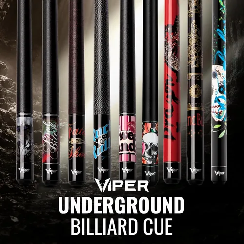 Vista 7 de Viper by GLD Products Underground 58" Pool Cue, 9 Styles, 18-21 Oz Dragón